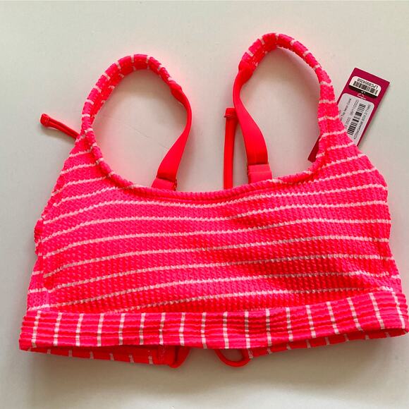 Xhilaration Target Textured Bikini Top Pink Size Small NEW - Picture 5 of 7